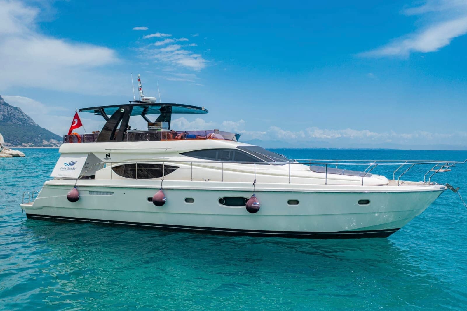Luxury & Comfortable Experience with a 21-Meter Ferretti Motor Yacht in Antalya 8