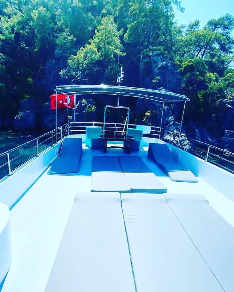 Comfortable and Enjoyable Day in Fethiye Bays with a 12-Person Standard Motor Yacht 13