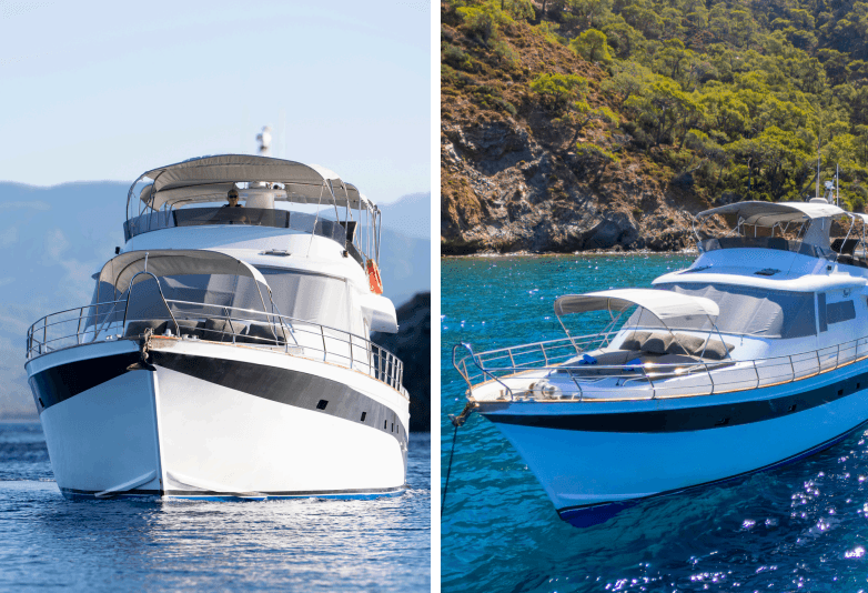 Luxus-Motoryacht 19m in Fethiyes türkisfarbenem Meer 8
