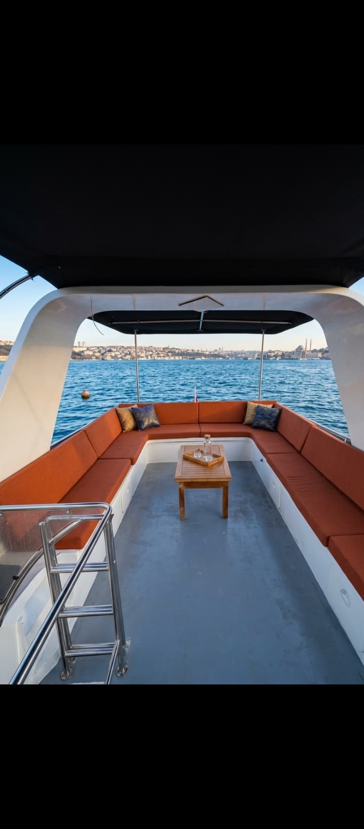 Embark on an Unforgettable 25-Person Sea Tour on Istanbul's Bosphorus with a 19-Meter Luxury Yacht Departing from Bebek!