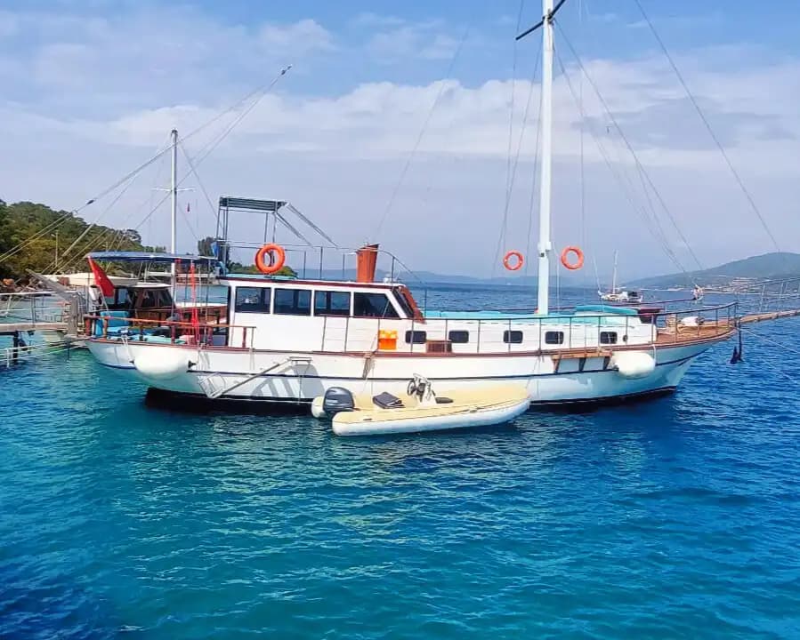 Expérience Yacht de Luxe Journalière sur un Bateau de 14 Mètres, 8 Personnes à Bodrum - Fête sur le bateau