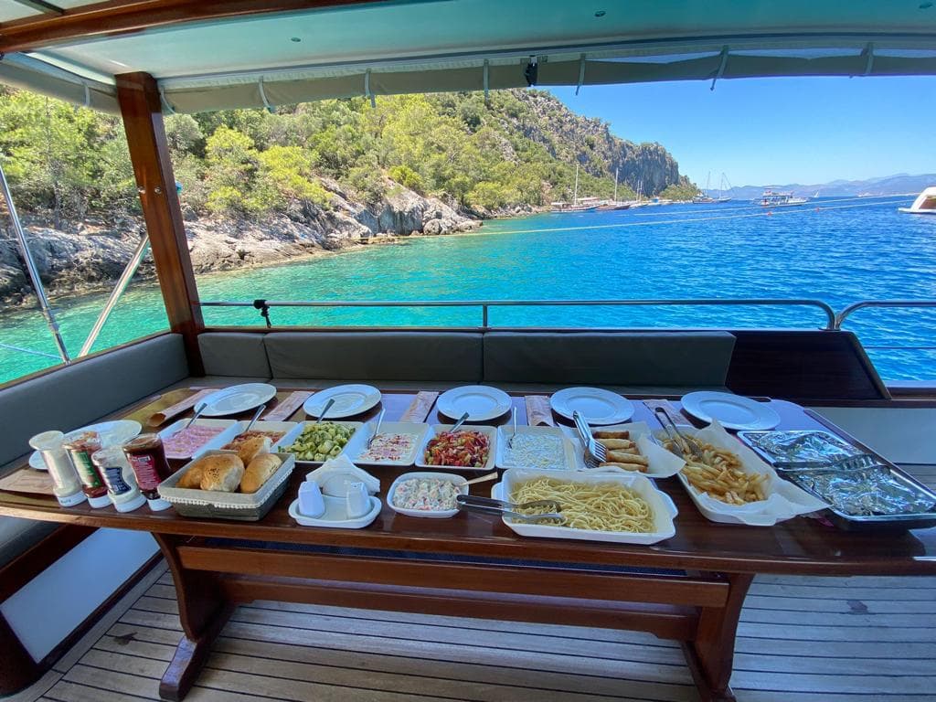 Comfortable and Enjoyable Day in Fethiye Bays with a 12-Person Standard Motor Yacht 9