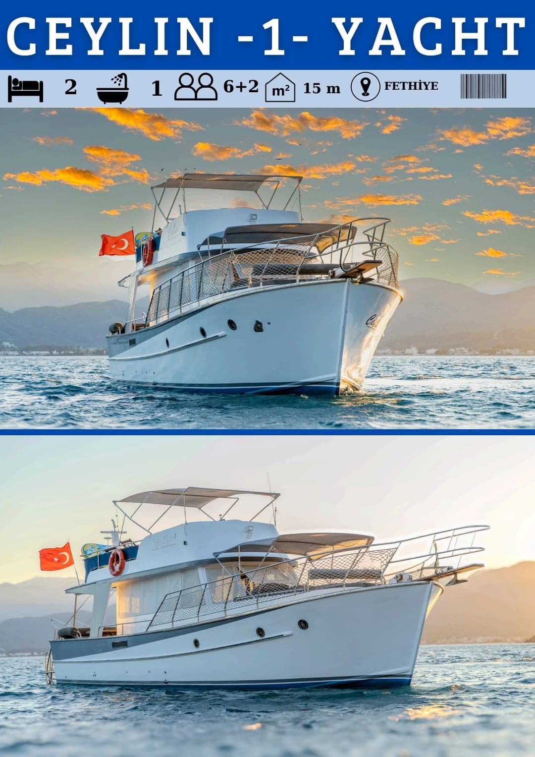Onvergetelijk Sea Tours met een 14-Meter Trawler Motorjacht Vertrekkend vanuit Fethiye 4