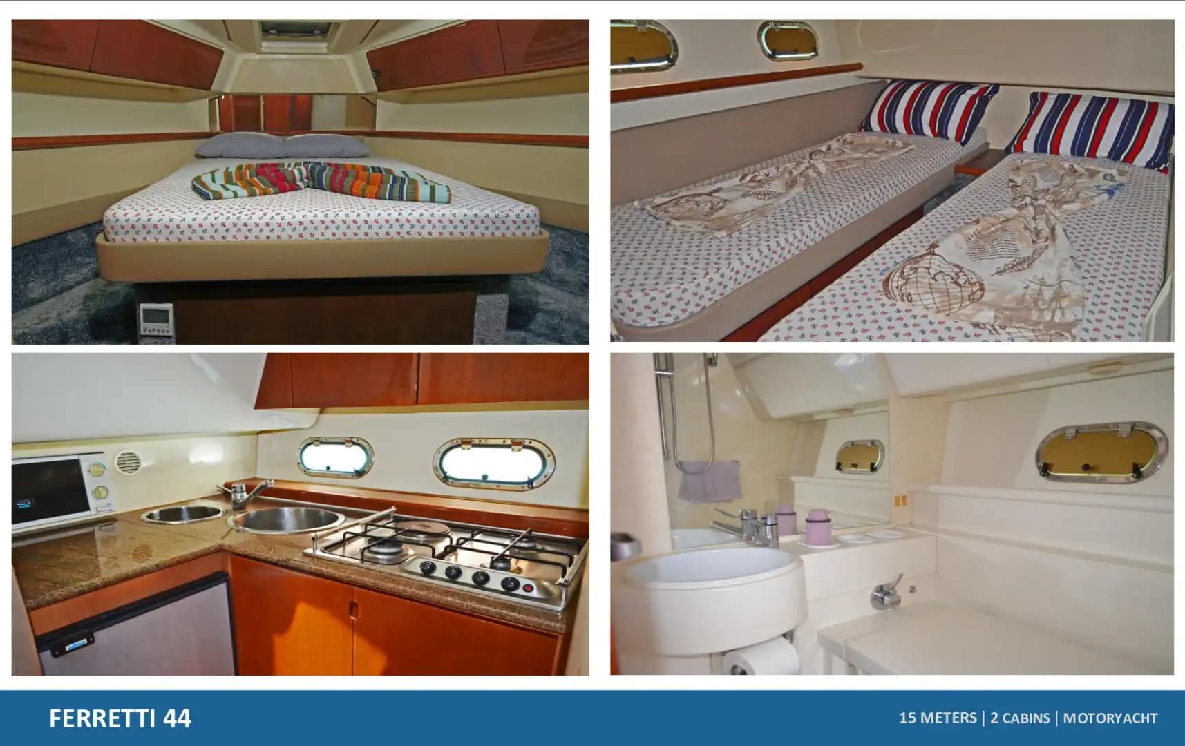 Elegante Yate a Motor in Bodrum: A Tranquilo Day con Ferretti 44 6