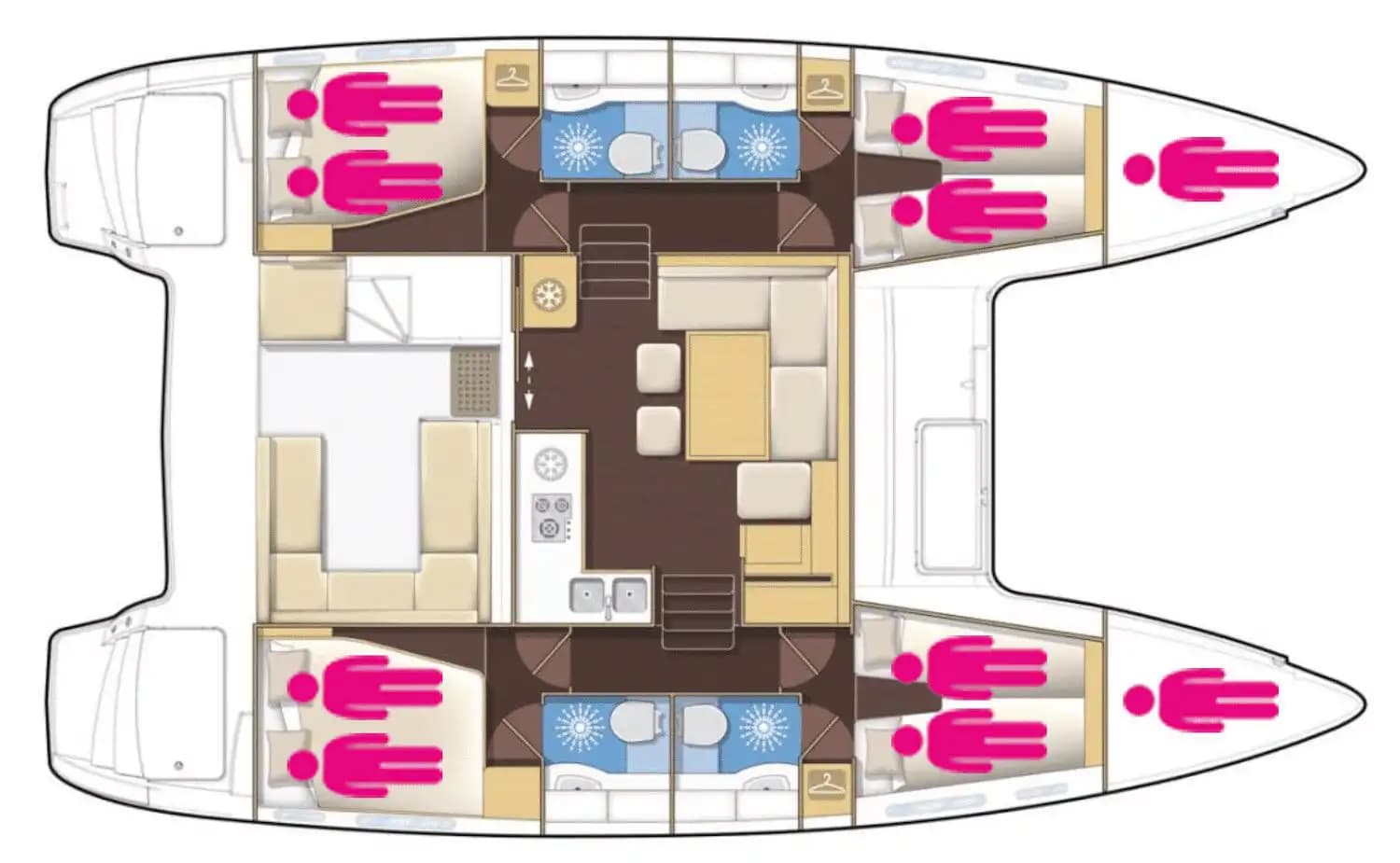 Lagoon 400 S2 Katamaran Charter Fethiye | 2014 Model, 4 Kabinen, Greek Inseln 26