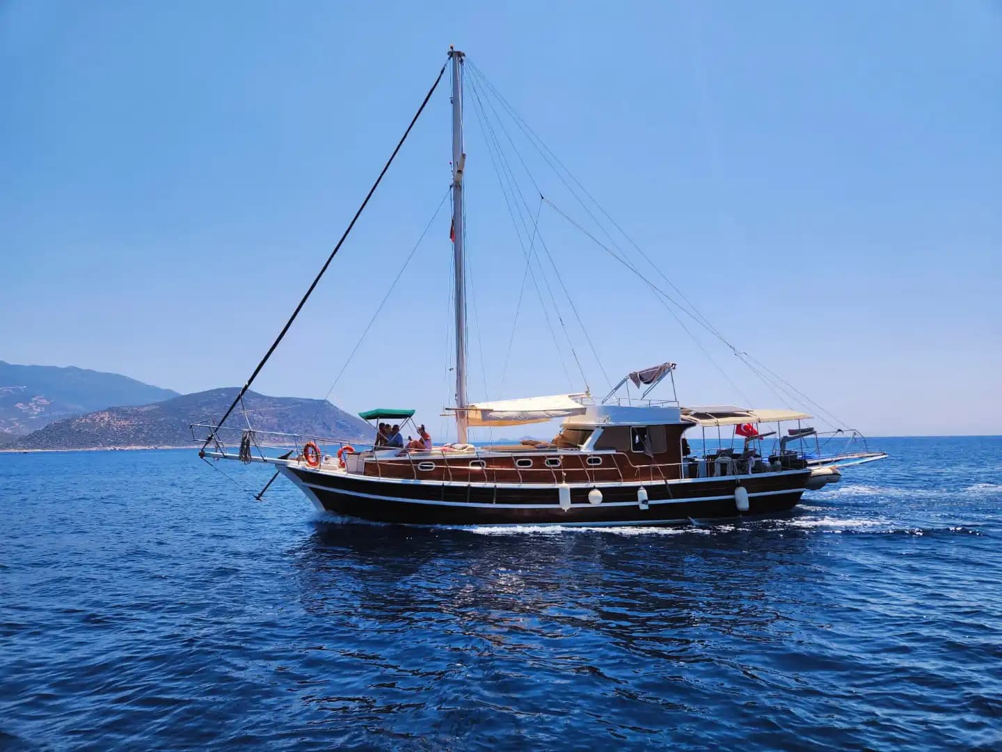 Enjoy a Spacieux Deck & 2 Cabins on a Premium Gulet Rental 2