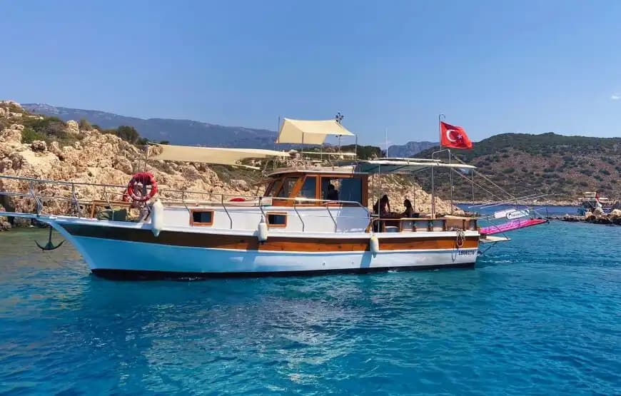 Betaalbare Blauwe Tour in Kaş met Economische 11m Boot 7