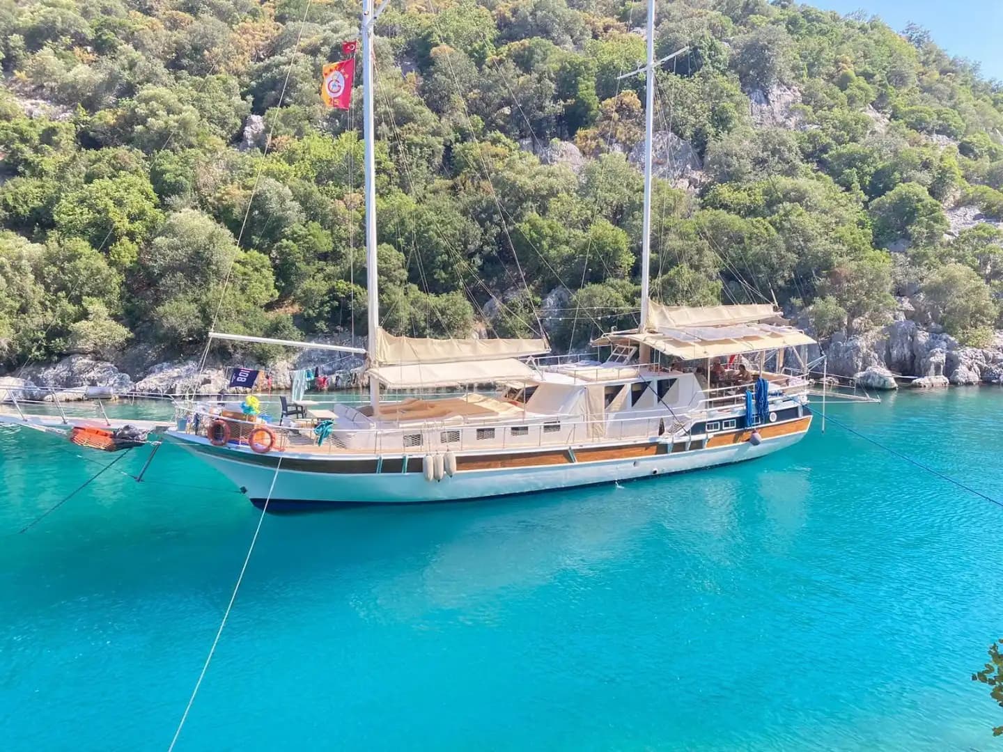 Vacaciones de Gulet de Lujo en Kaş – Aventura Naval para 12 - Cumpleaños en Yate