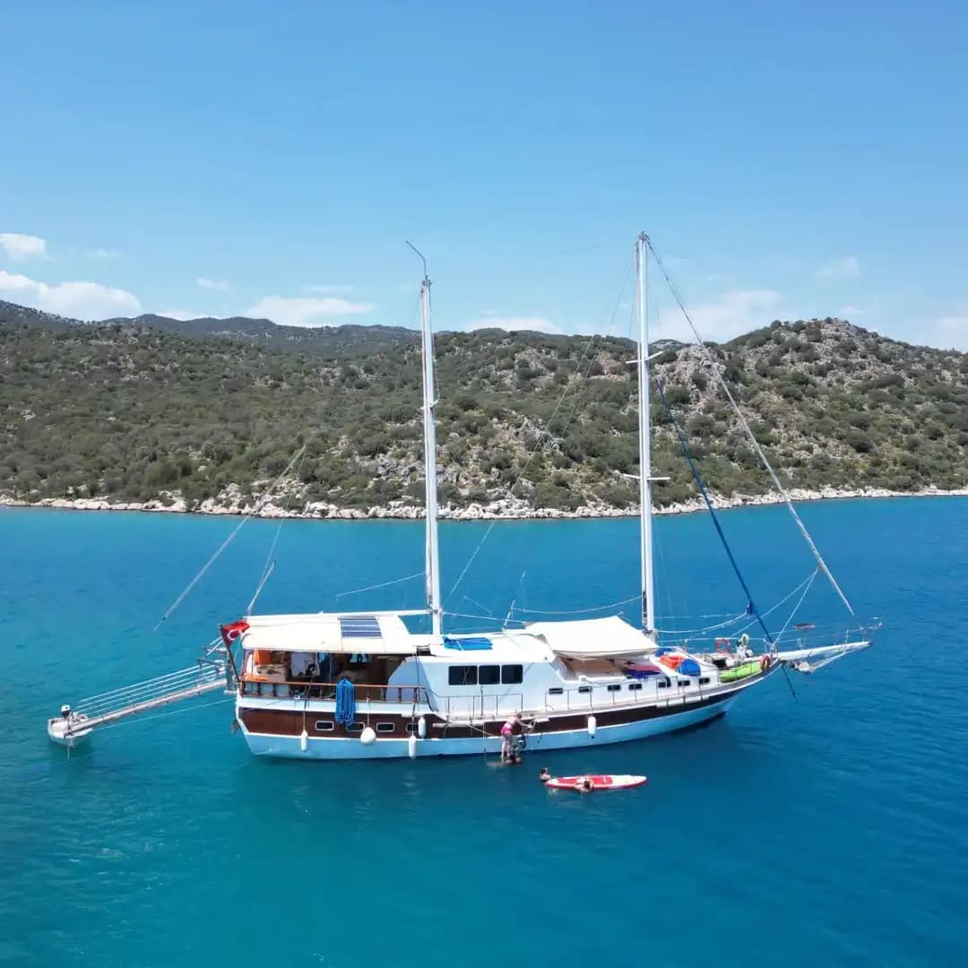 Explore the Hidden Coves of Kekova with a 16-Person, 8-Cabin Gulet - Party on the Boat
