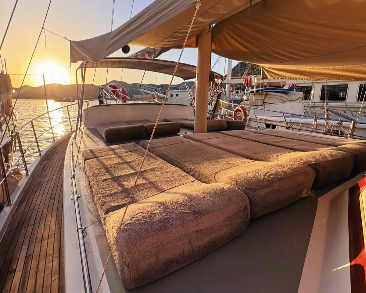 Flucht ins Blaue Paradies von Marmaris Bozburun mit 19-Meter-Gulet, 4 Kabinen 8