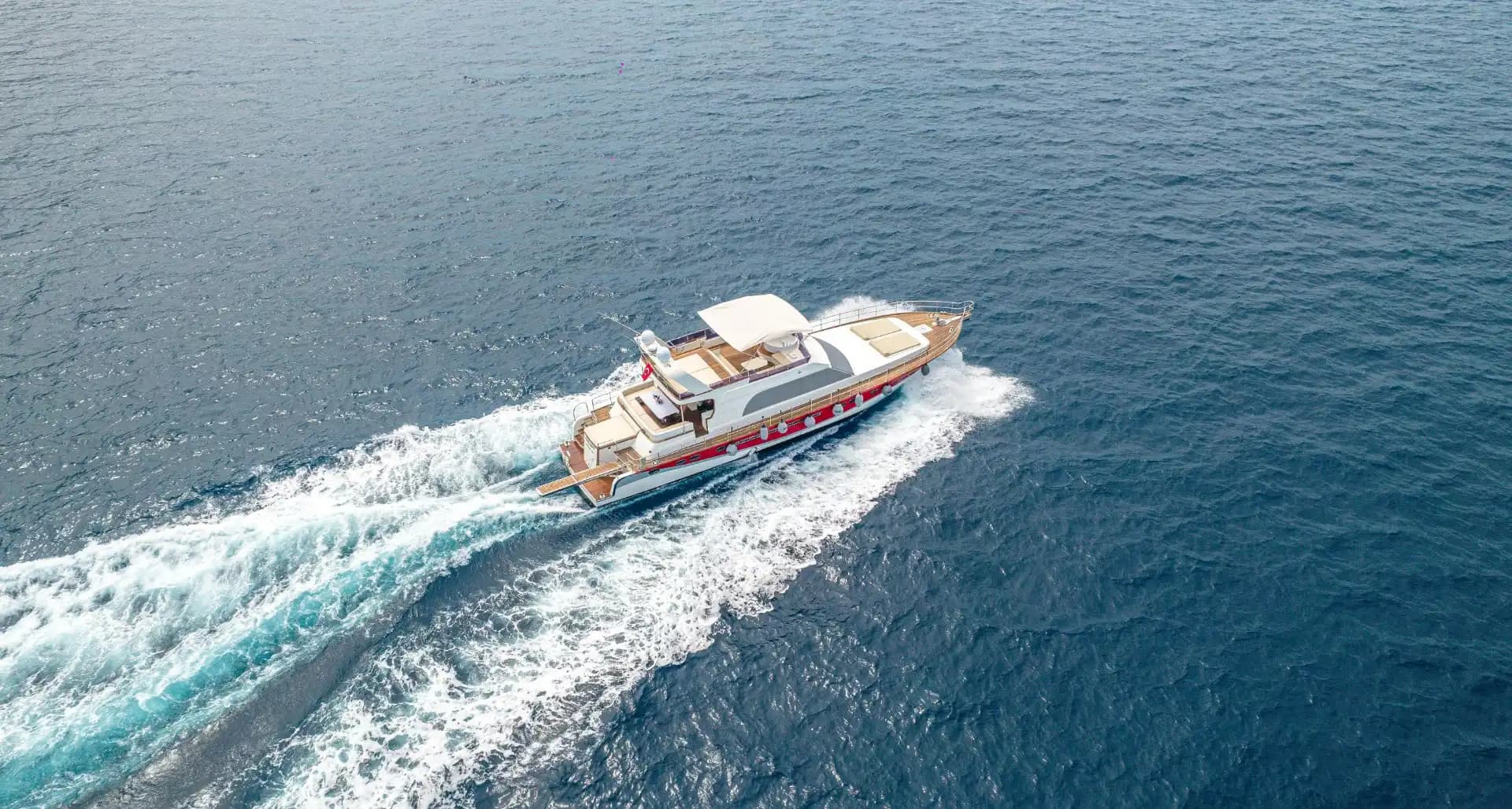 Luxury Motoryacht in Bodrum: 24-Meter, 5-cabines Confortable Croisière turquoise 2