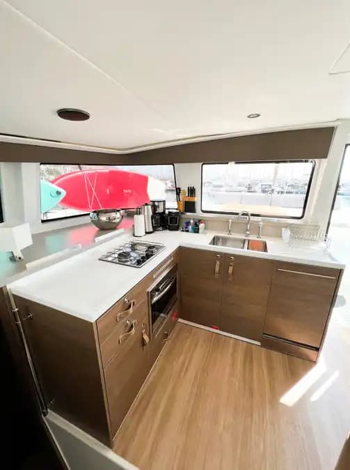 Göcek'te Bali 4.4 Kaptansız Katamaran Kiralama | 2022 Model 4+1 Kabin Bareboat 7
